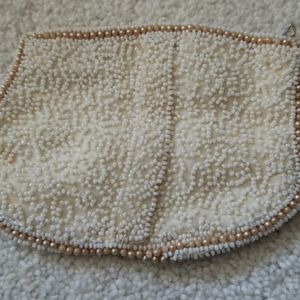 Completely beaded satin lined bag